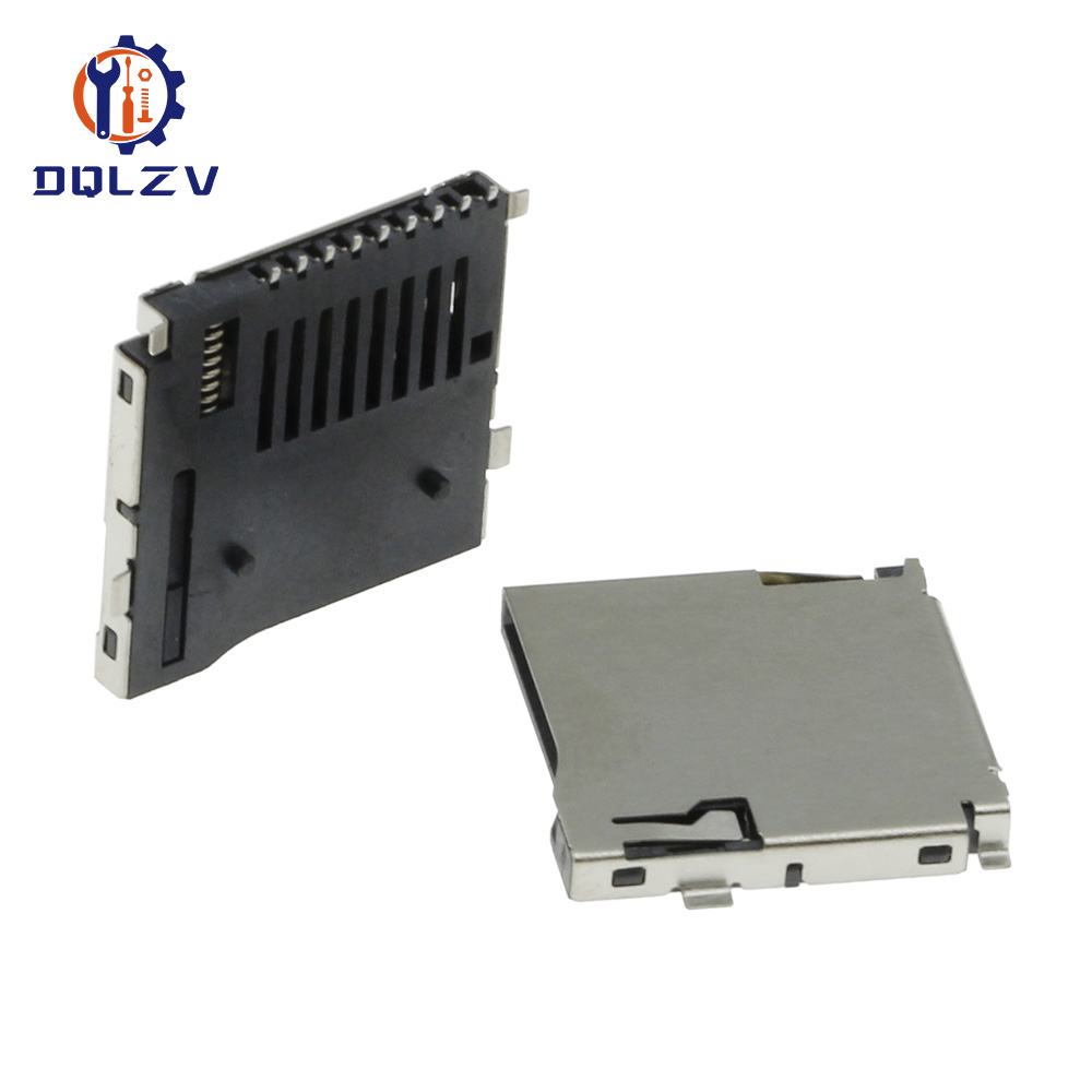 SD Card Socket Adapter Automatic PCB Connector SD card slot connectors,TF card deck, fit for phone, tablet, Vehicle Naviga