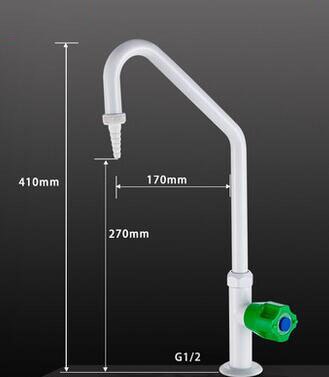 G1/2 Labor Durcheinander Wasserhahn Universal- 360 Grad Drehung Hahn Einzigen Kalten Einzigen Schwanenhals Stil Miniatur Wasser Mund: 1102