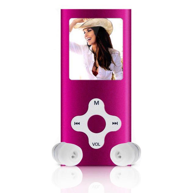 8 GB Slim Digitale MP3 Speler 1.8 inch Lcd-scherm FM Radio Music Player Ondersteuning Video Games Film + usb + hoofdtelefoon c0610