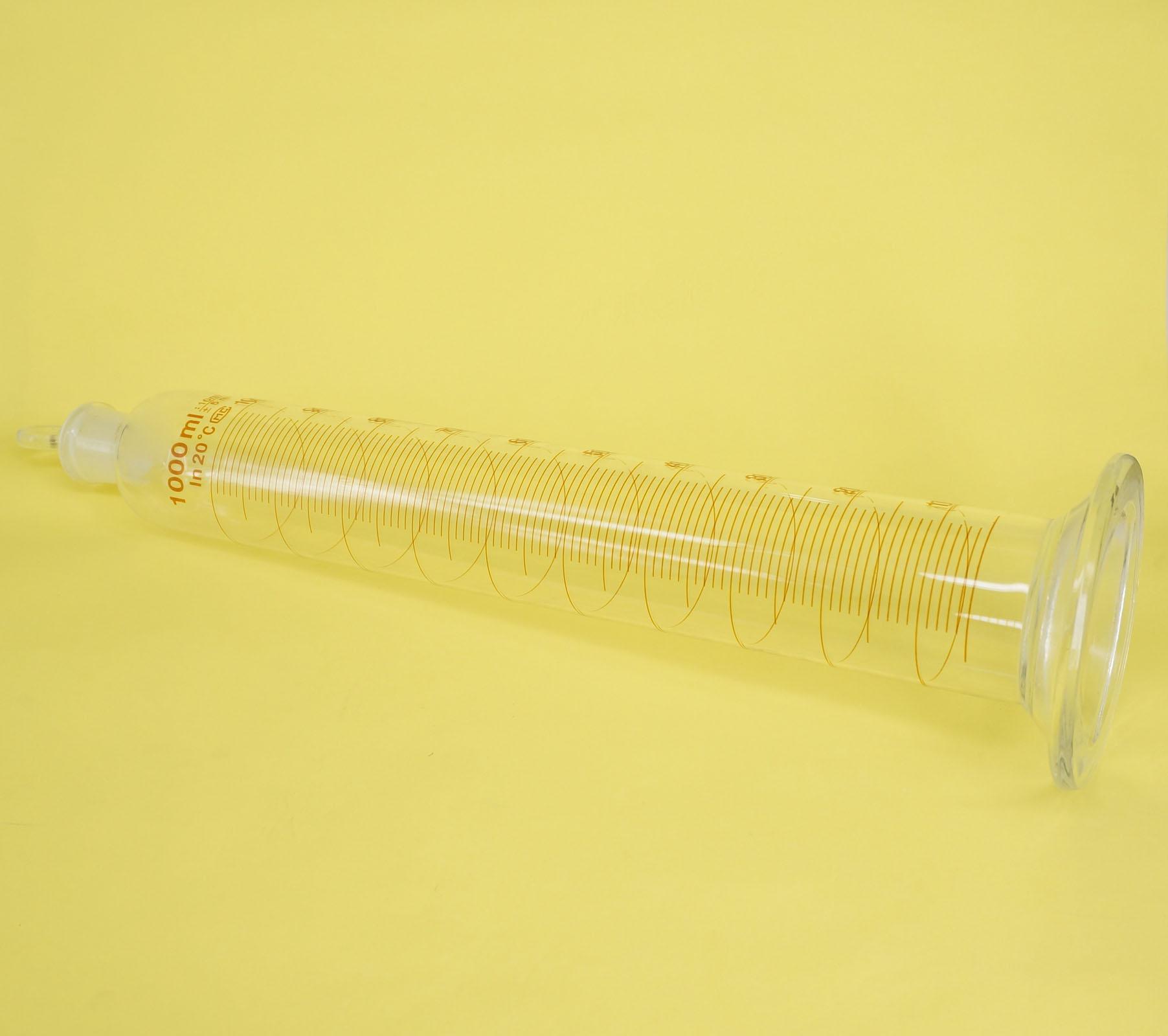 1000ml 1000cc Glass Measuring Cylinder + Glass Stopper Graduated Lab Laboratory