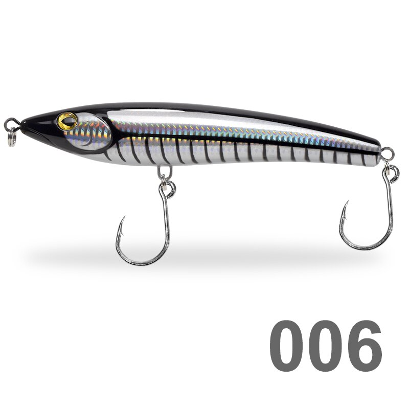 D1 Boat Trolling Lures Topwater Pencil Stickbaits 197mm 93g Wobblers for Fishing Saltwater Bait for Tuna Fishing Accessories: 006