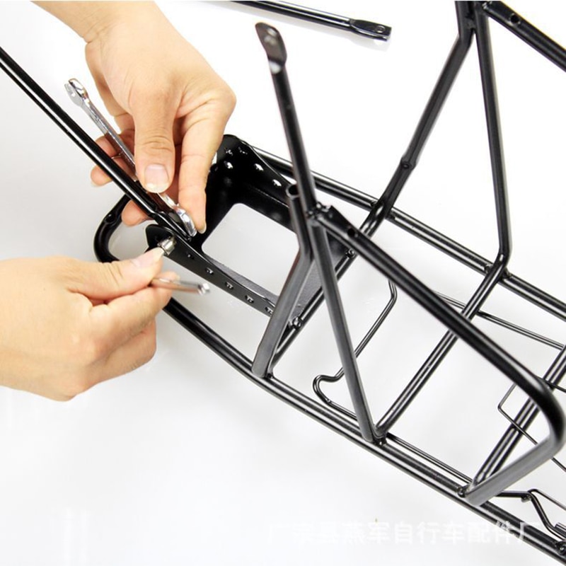 Bicycle Luggage Carrier Bike Cargo Rear Rack Shelf Cycling Seatpost Bag Holder Stand Shelf Saddle Bags Support Stand