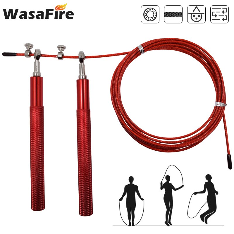 3m Speed Jump Rope Steel Wire Adjustable Skipping Rope Home Fitness Boxing Sports Training Equipment