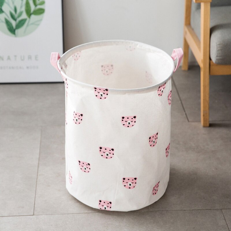 Bathroom Folding Laundry Basket Leopard Print Organizer Storage Basket Folding Bag Laundry Basket With Handles Laundry Product: D
