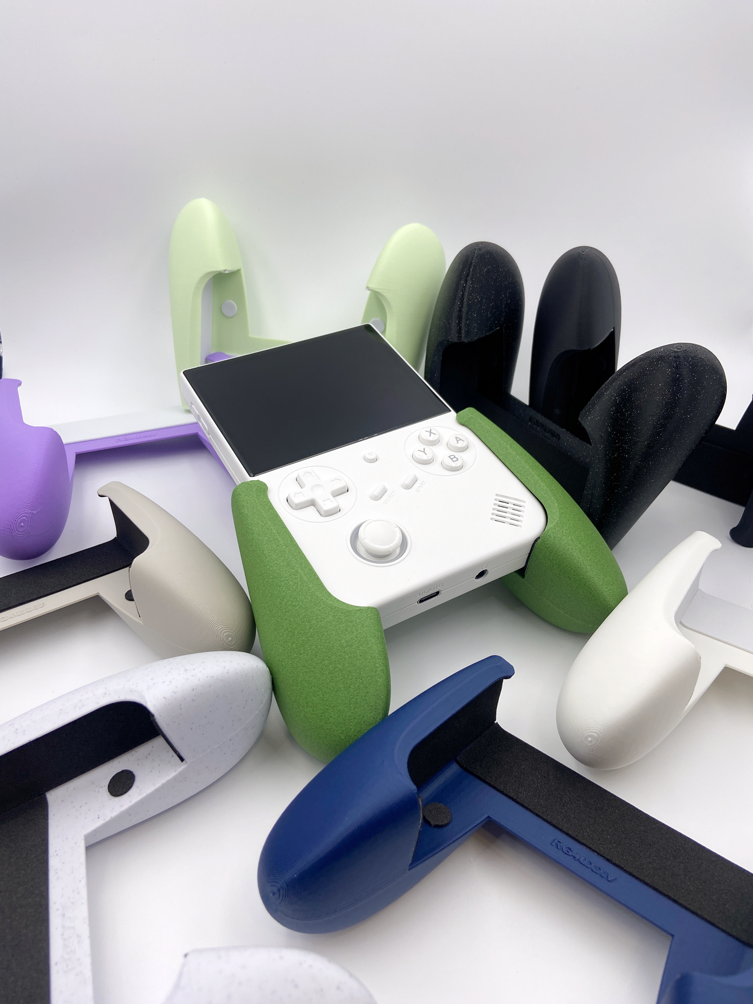 Mango de agarre impreso en 3D para RG40XX V, accesorios de mano cómodos, ergonómico, controlador de bricolaje