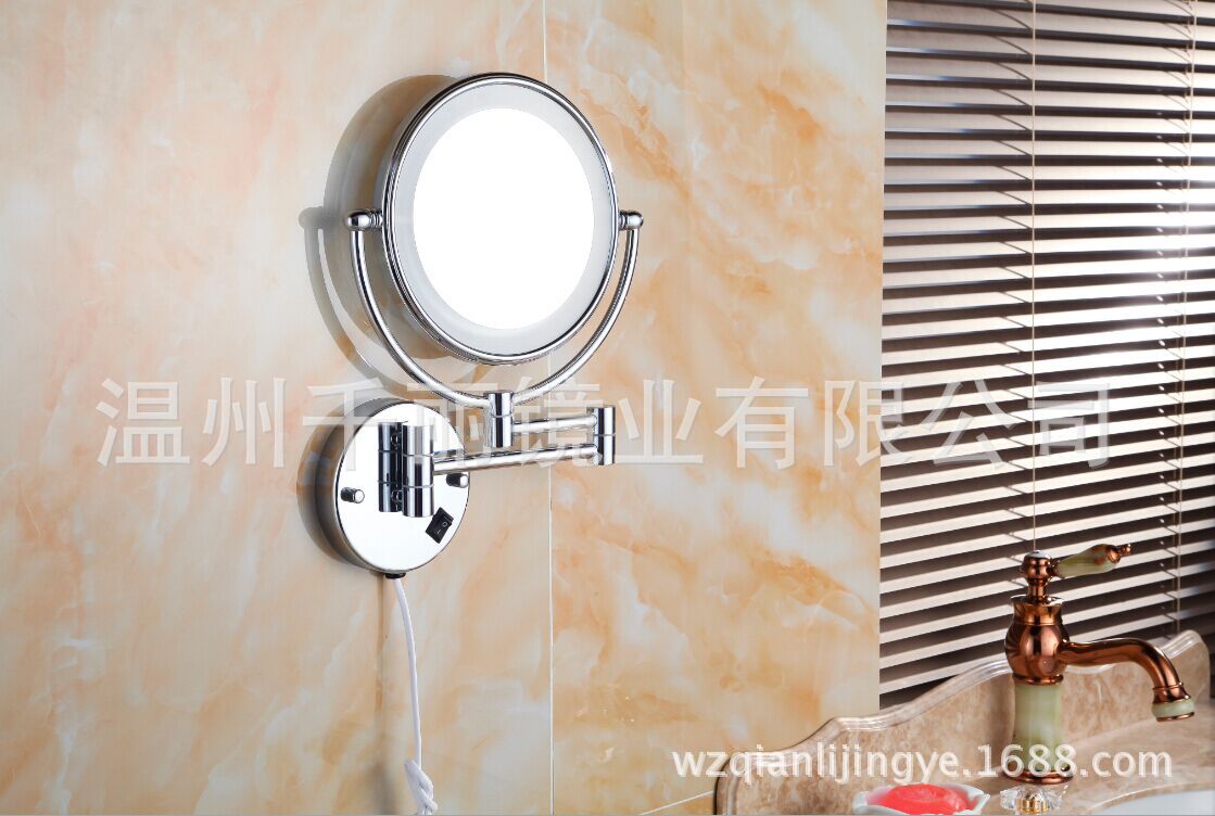 Factory direct copper mirror with LED wall mirror round