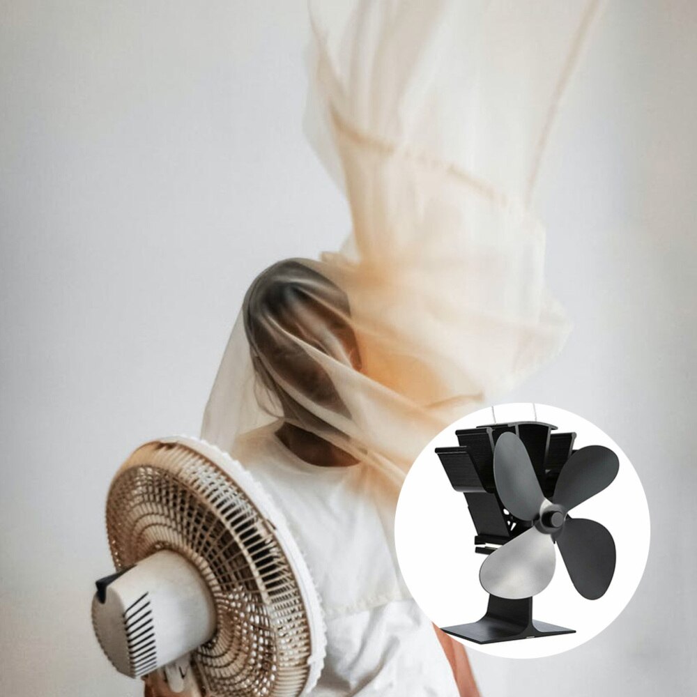 1Pc Stove Fan Thermal Power Practical Durable Fireplace Fan Stove Fan for Living Room