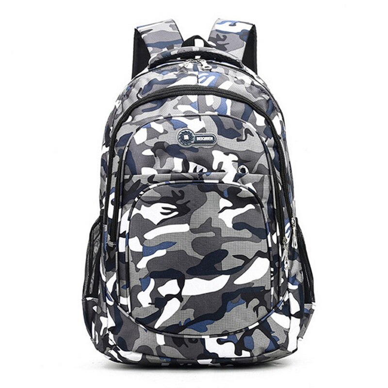 Skoletasker til drenge piger mærke børn rygsæk skoleelever bogtaske stor kapacitet barn skoletaske: Blå -1