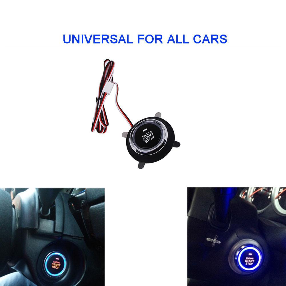 ar engine push start stop button ignition DC12V c starter engine starter switch working with keyless entry push start Button