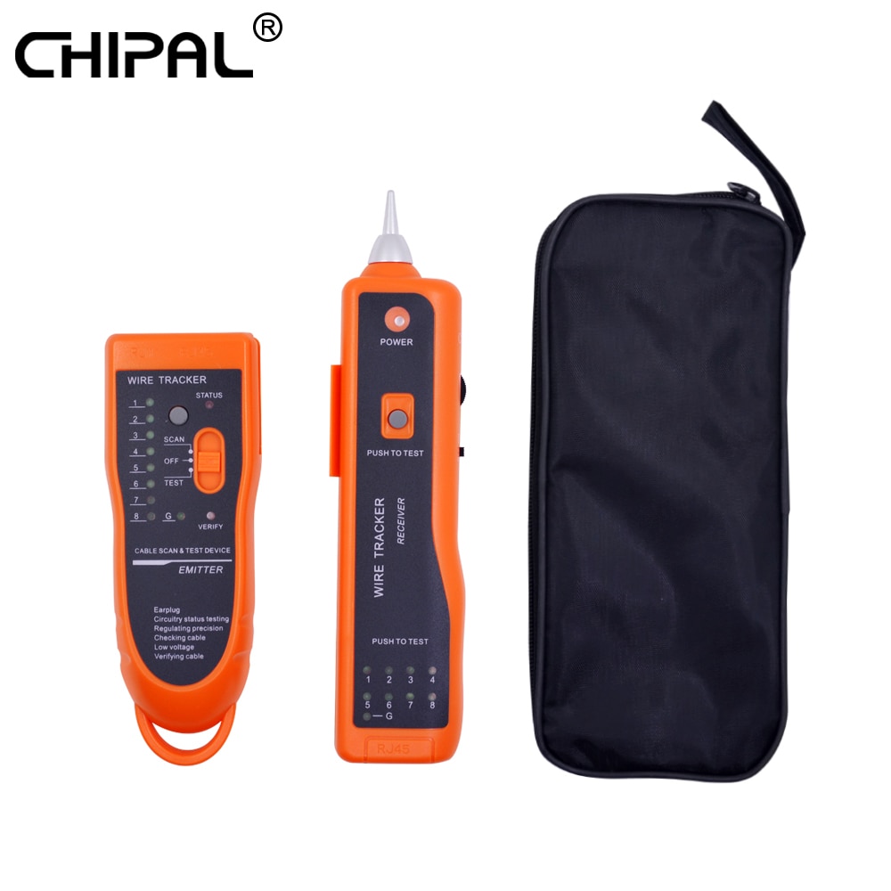 Chipal-testador de cabos de rede lan xq350, para stp, rastreador de fio de telefone para stp, utp 5, cat6, rj, rj11, localizador de linha, diagnóstico de tom