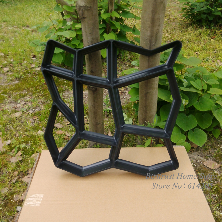 Diy pathmate beton trædesten skimmel med & miljø materiale