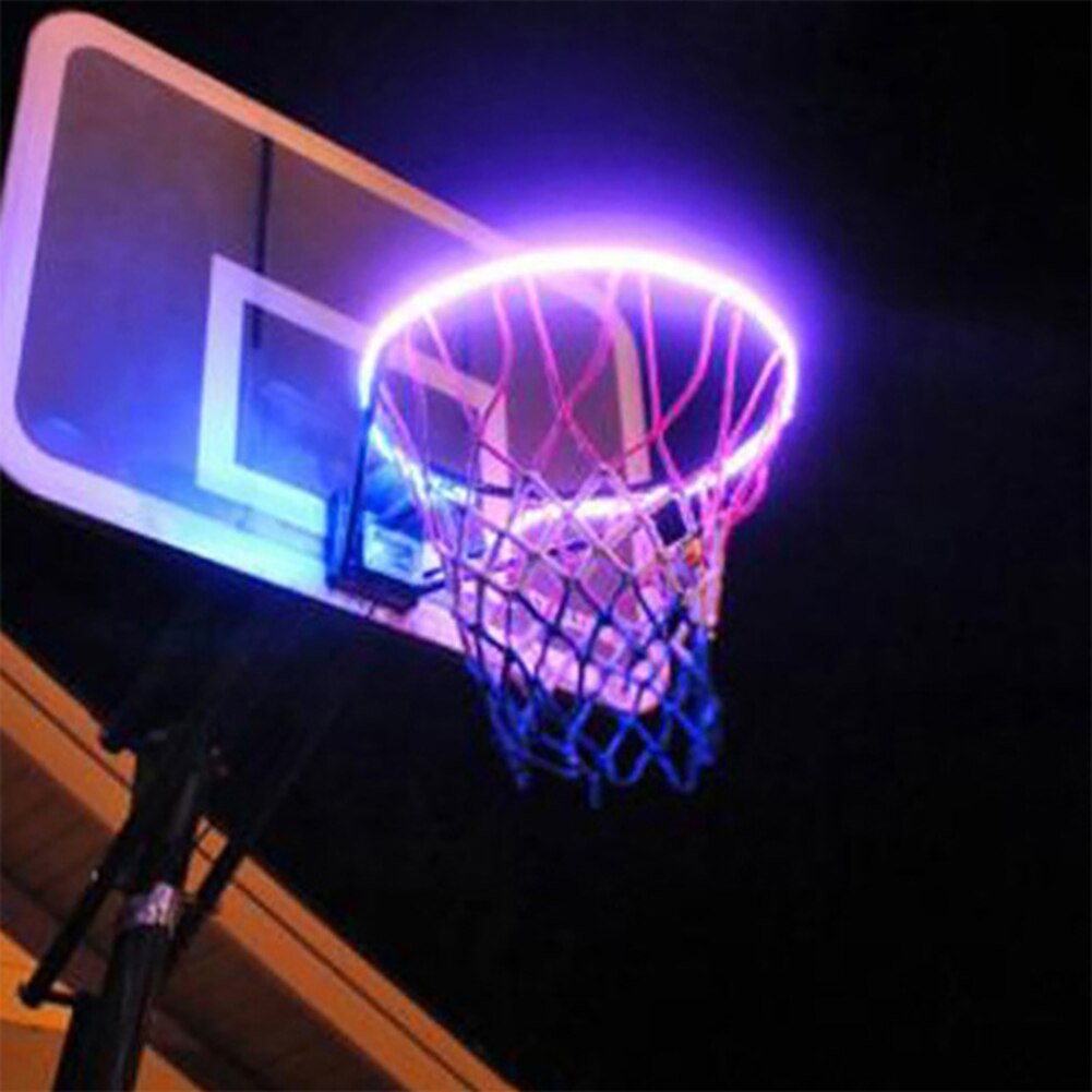 Solar- Ball Rahmen Licht LED Farbwechsel Leucht Basketball Fram Lampe Basketball Band Kronleuchter Außen Beleuchtung Lampe
