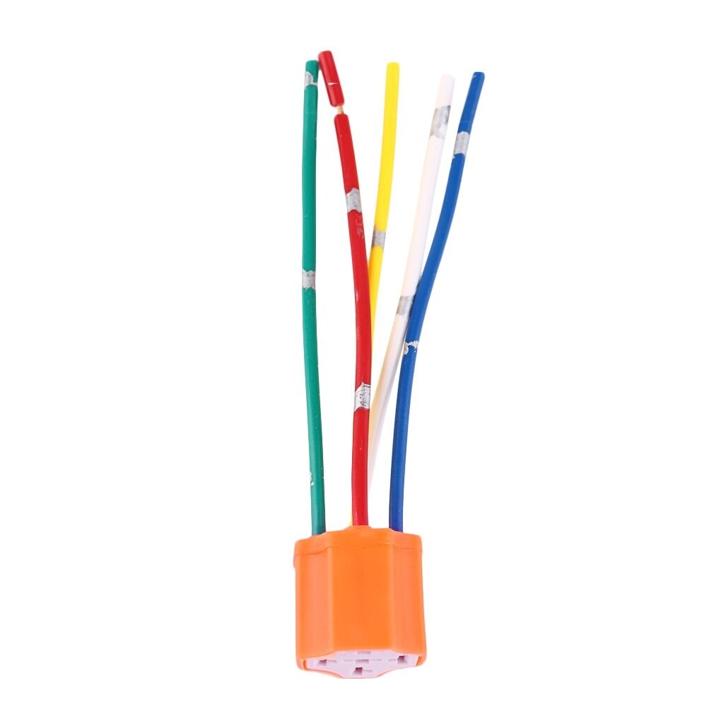 Relais Socket Auto Relais Oranje Plastic Vervanging Relais Socket Harness 5 Pin 5 Draad Voor Auto Automotive Relais