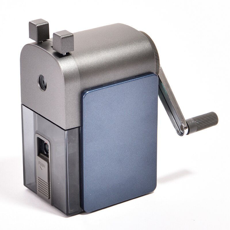 Deli Hand Operated Double Hole Pencil Sharpener Pencil Sharpner Sharpening Back To School Items School Stuff Stationery Items: navy