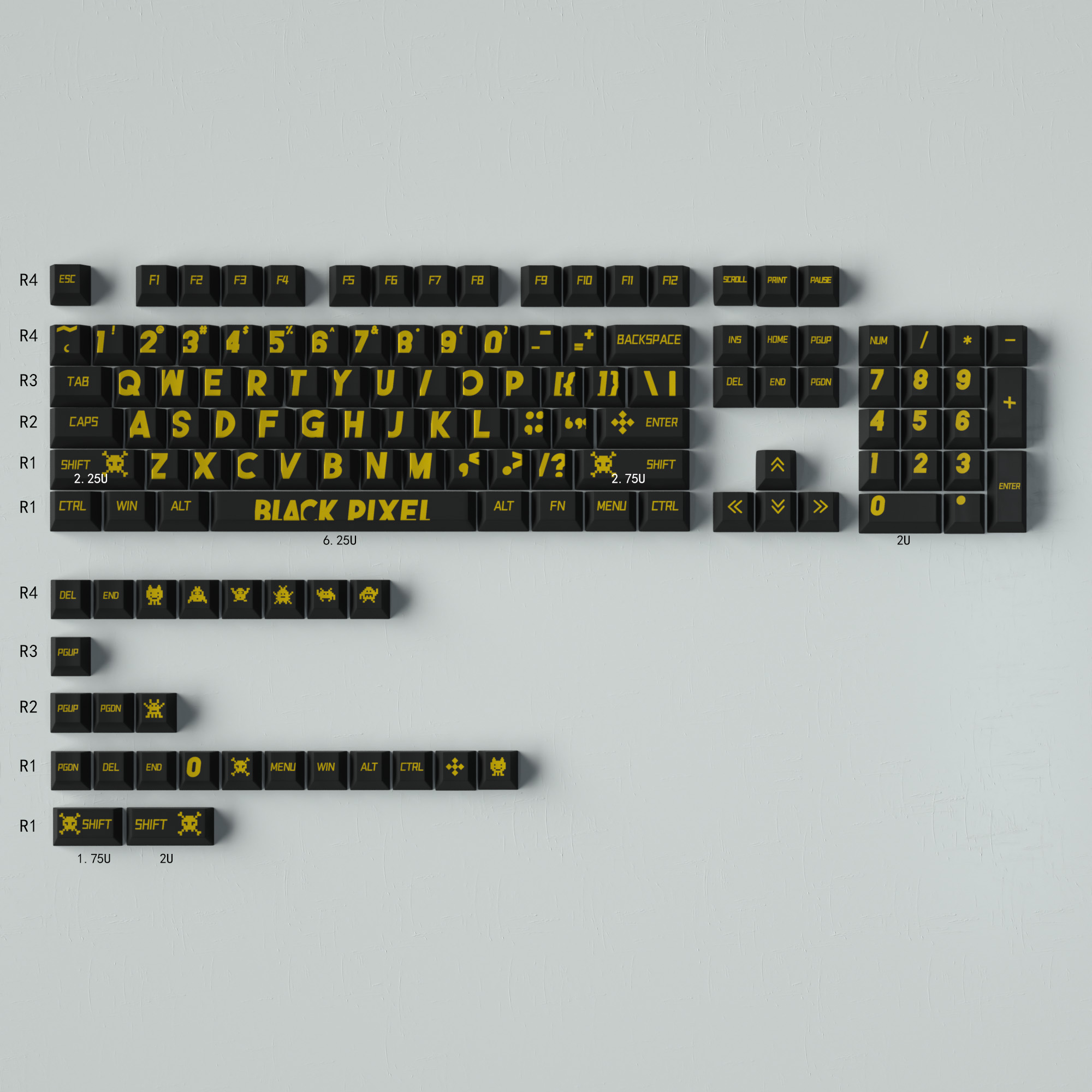 GMK The First Love Keycaps, juego grande, teclas personalizadas en inglés japonés, perfil de cereza, teclas de DYE-SUB PBT para teclado mecánico: Ámbar