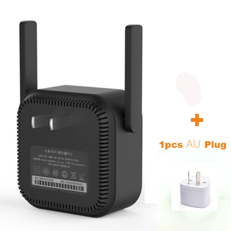 Xiaomi Mijia Smart Home Router Wifi Range Extender Pro Amplifier 300M Network Expander Repeater Power Extender Antenna Office: Add AU Plug