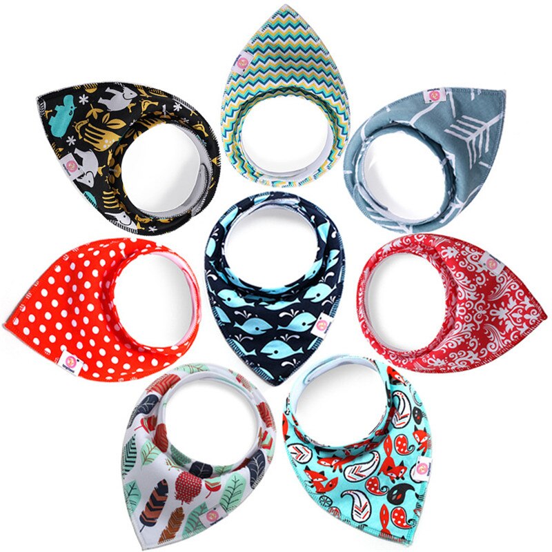 Di vendita caldo bandana del bambino di trasporto bavaglini cute triangolare tovagliolo della saliva del bambino panni del burp Set Regalo Per Le Ragazze Jewel Set del bambino bandana bava bavaglini