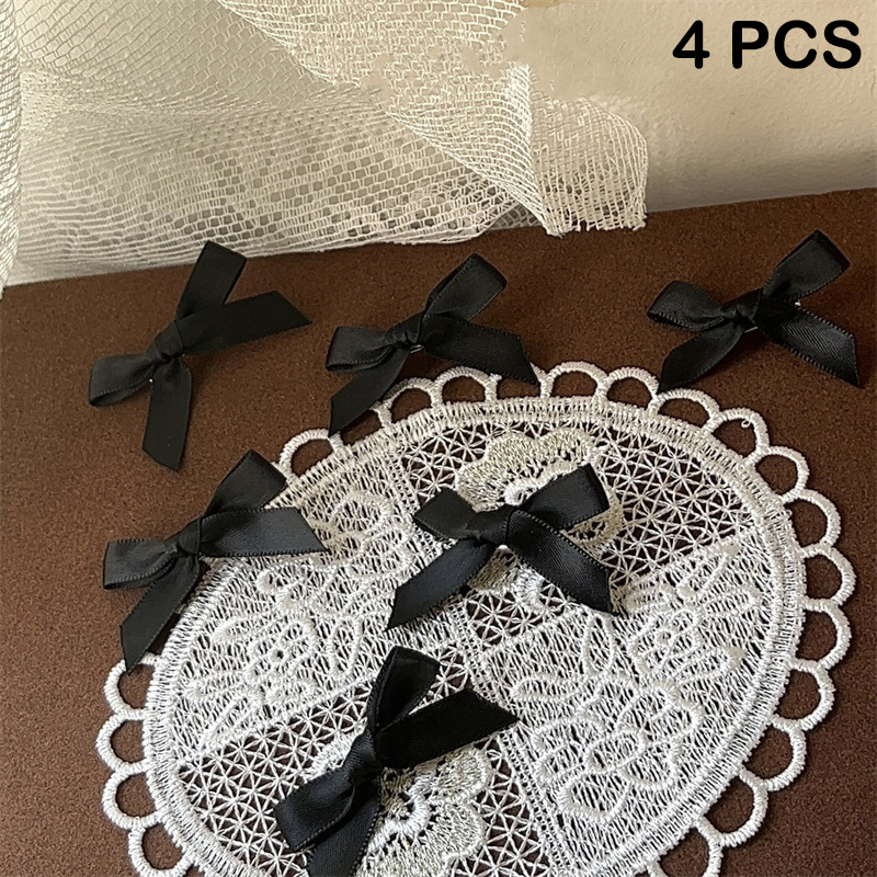 Horquilla con lazo pequeño para niña, Mini lazos para el pelo, accesorios para el cabello para niña: Gris oscuro