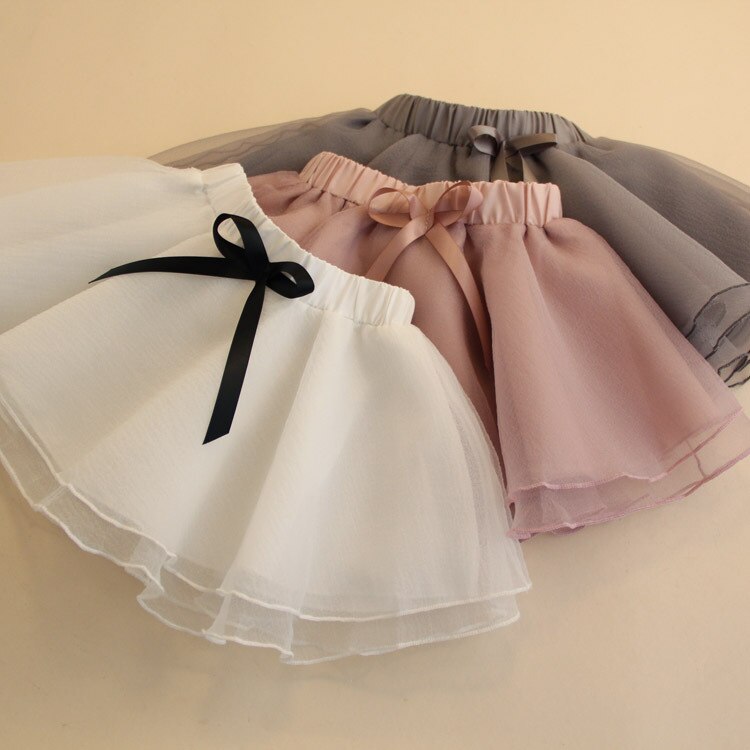Girls Fluffy Chiffon Pettiskirt princess birthday year tutu skirts Skirt Christmas Tulle mini skirt A-lineskirt