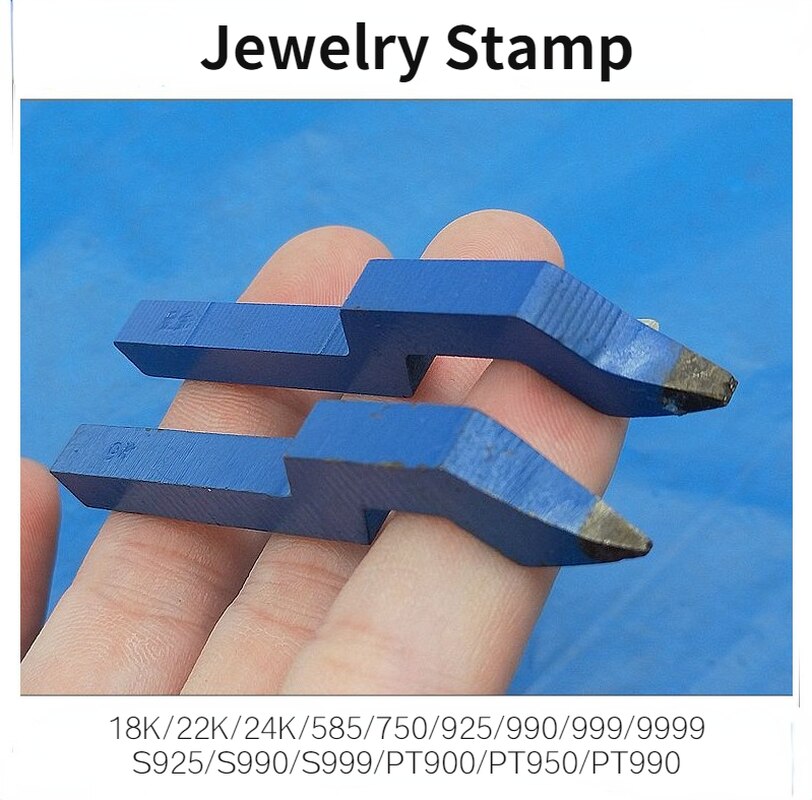 1PC Steel Curved Jewelry Letter Stamps Metal Stamping Tool Ring Stamp 18K 24K 22K S999 DIY Jewelry Punching Silver Gold Beating