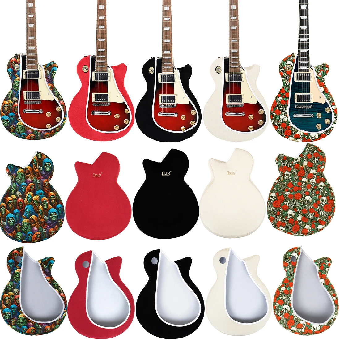 IRIN LP Elektrisk Gitar Støvdeksel Beskyttende Kompositt polyester anti-Kollisjon Gitartilbehør