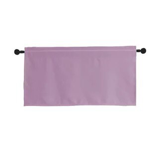 Rideau tête couleur unie tringle style américain ombrage | Petit rideau étude cuisine café rideau court, rideaux de cuisine: VIOLET / 132x46cm