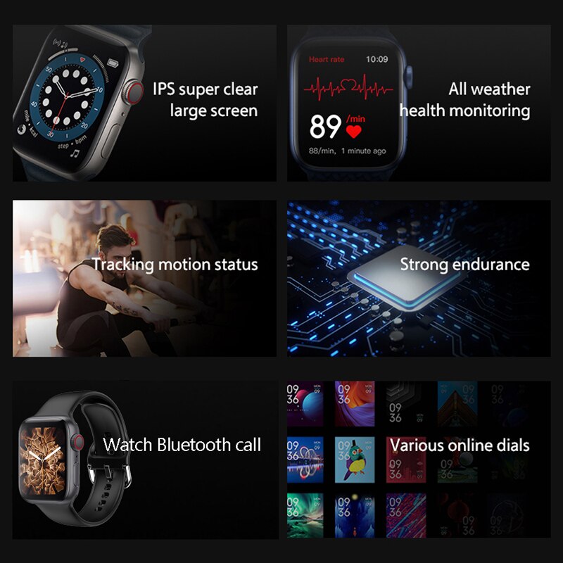 IWO PRO T500+ Smartwatch - 1.75" IPS Display, Bluetooth Calling, Heart Rate & BP Monitor, Fitness Tracker
