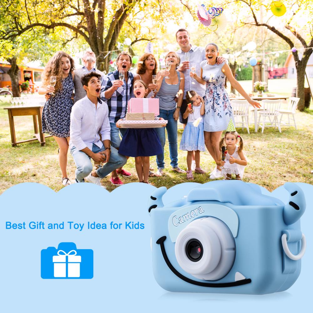 Børn mini digitalt videokamera legetøjskamera 1080p hd børnekamera med 32gb kort til børns dag fødselsdag jul