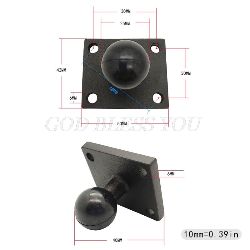 IMESTOU Antitrilling Motorfiets Telefoonhouder Met 1 Balhoofd - RAM B Compatibel, 4,7-7,2 Inch