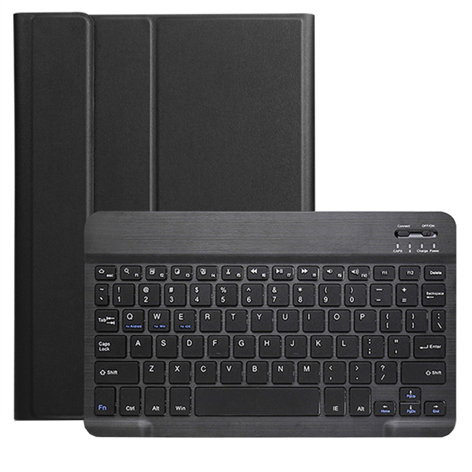 Tablet bluetooth keyboard holder protective cover for Samsung Galaxy Tab A7 10.4 T500/505 removable ultra-thin protective cover: Black