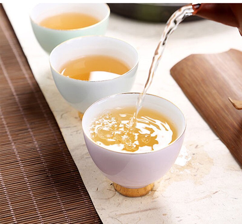 Keramische theekop handgemaakte meester theekommen kopje porselein pu'er theekopje kleine theekom