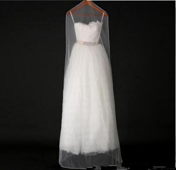 Lengte 180 cm Goedkope Trouwjurk Zakken Kleding Stofkap kledingstuk Zakken Bruidsjurk Zak Voor Mermaid Trouwjurk Cover 10 st