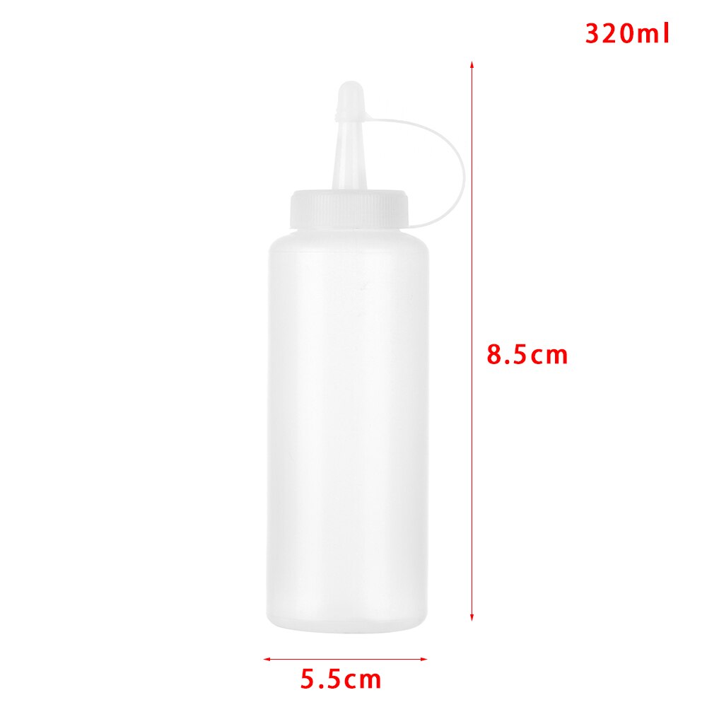 Kitchen Accessories Plastic Chocolate Squeeze Bottle With Cap Cake Decor Tool Bread Baking Dessert Condiment Dispenser Gadget: 320ml