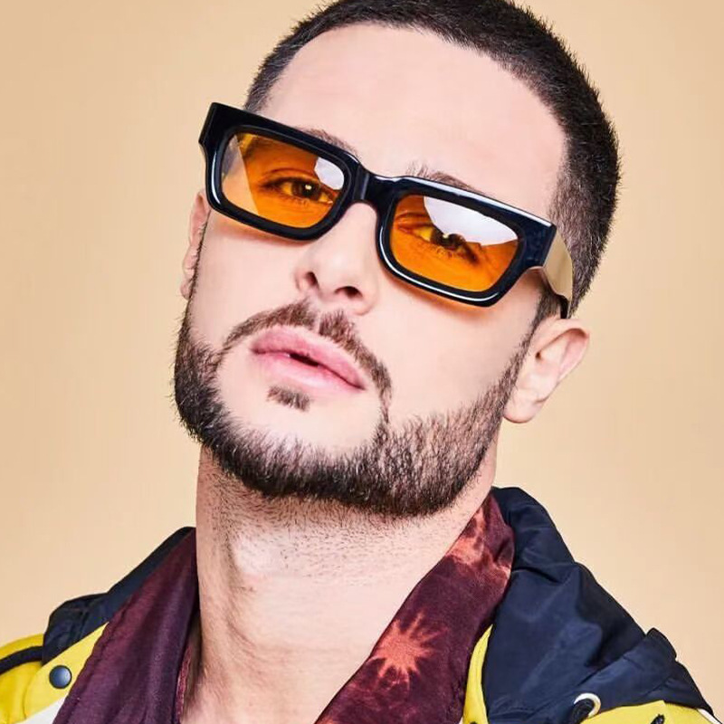 Gafas de sol cuadradas Retro a la para hombre, – Grandado