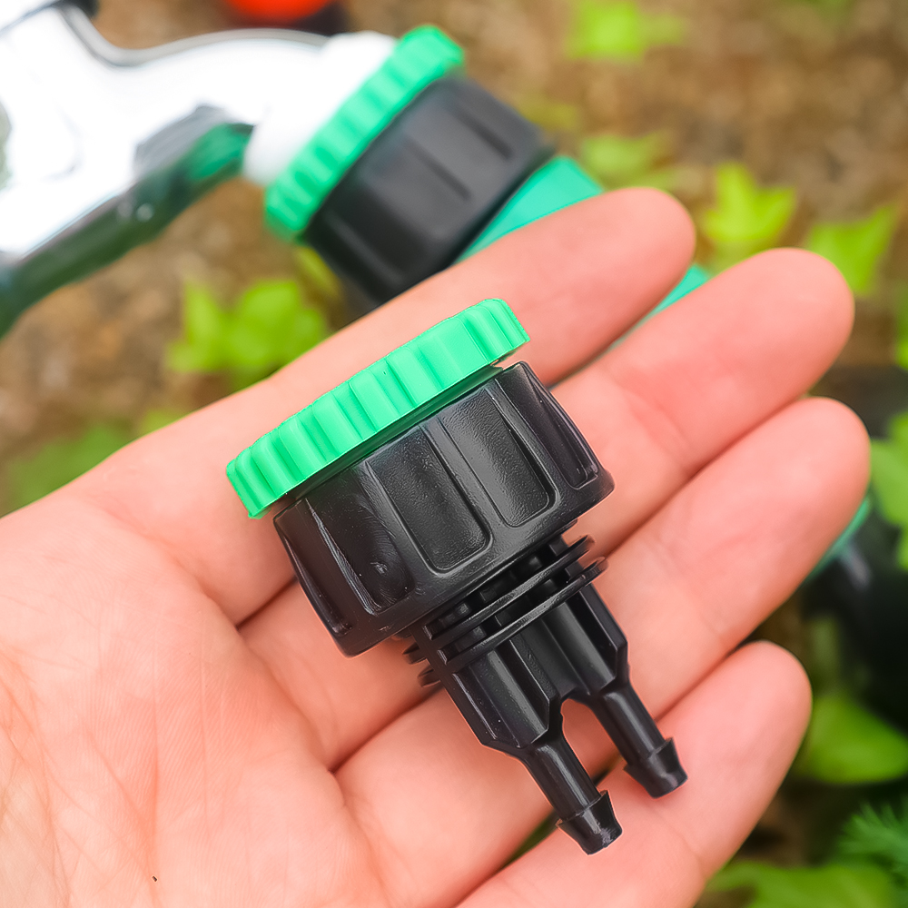 5/1pc kranadaptere 2 -veis splittere dryppvanningsslangekobling til gårdsbruk hagevanning vanningstilbehør plante blomsterbed