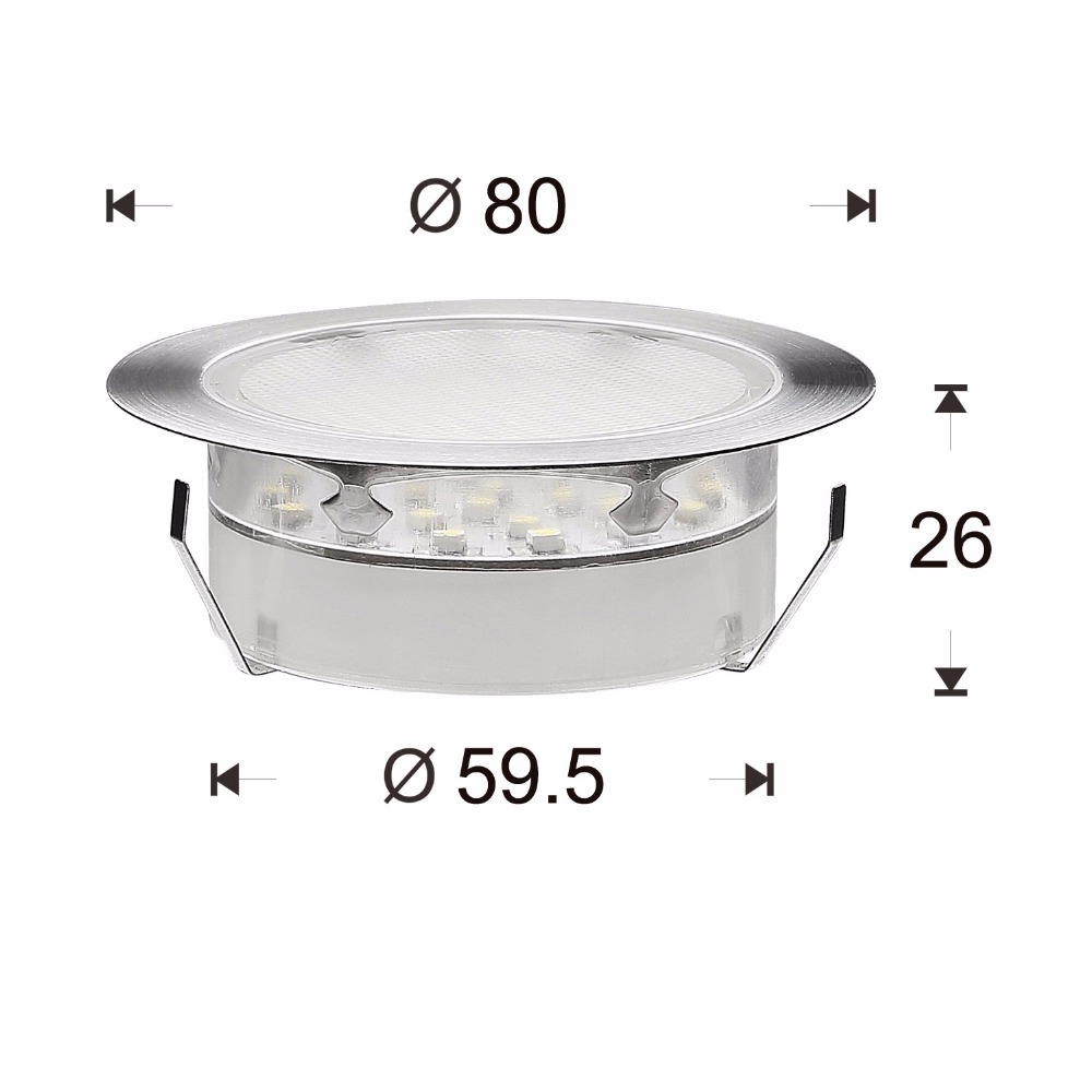 QACA LED Deck Recessed Inground Lights Garden Stairs Path Outdoor and Indoor Decoration Lamp B107