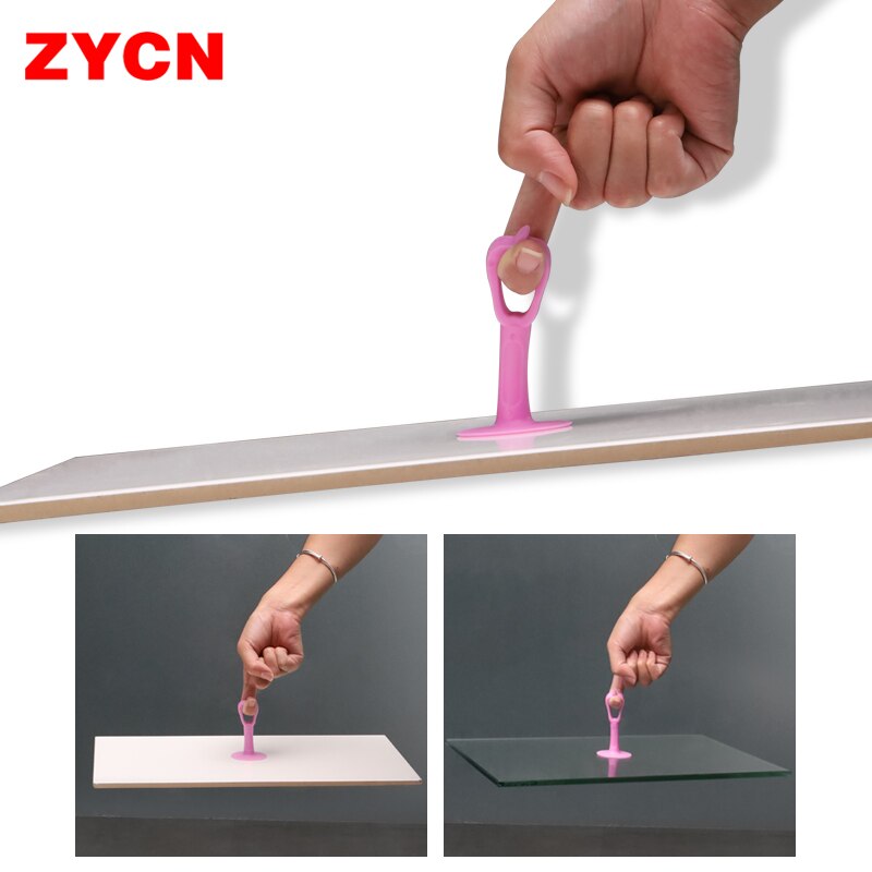 5PCS Soft Rubber Pad Doorknob Protect Wall Self Adhesive Silica Gel Door Stopper Anti-Collision Handle Fender Mute Cute Color