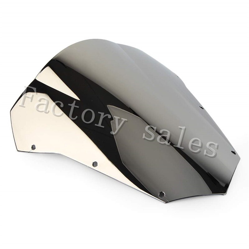 Para Yamaha fazer FZ6 Fazer S2 FZ6 tela de 2003 2004 2005 2006 2007 2008 Motocicleta FZ Windshield WindScreen 6 S 03 04 05 06 07 08: silver