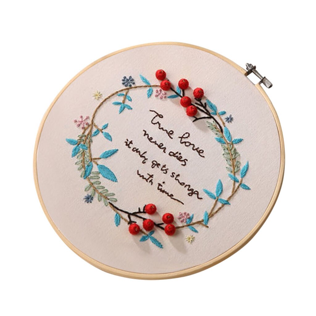 Kit de point de croix broderie 25 # bricolage | Broderie de fleurs, travaux manuels pour débutants, peinture en ruban, broderie cerlier, décoration de la maison: A