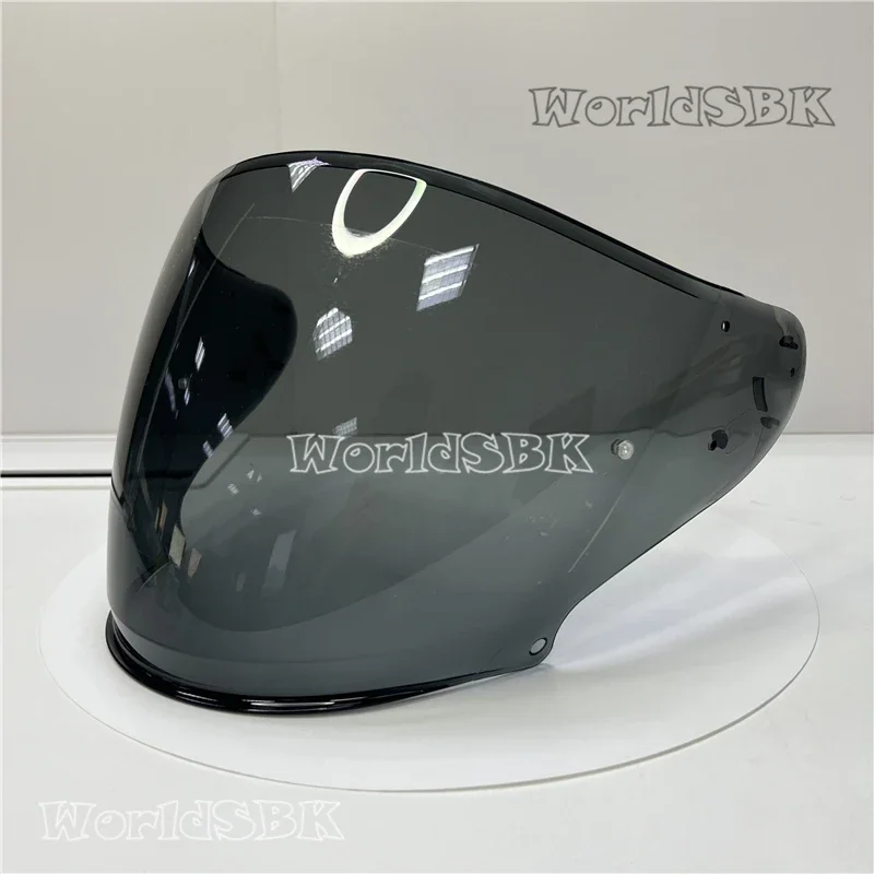 Helmvizier voor SHOEI J-Cruise 1 J-Cruise 2 J-Force 4 CJ-2 Motorhelm Lens Open gelaatsscherm Viseria Capacete Moto Glasse: Black