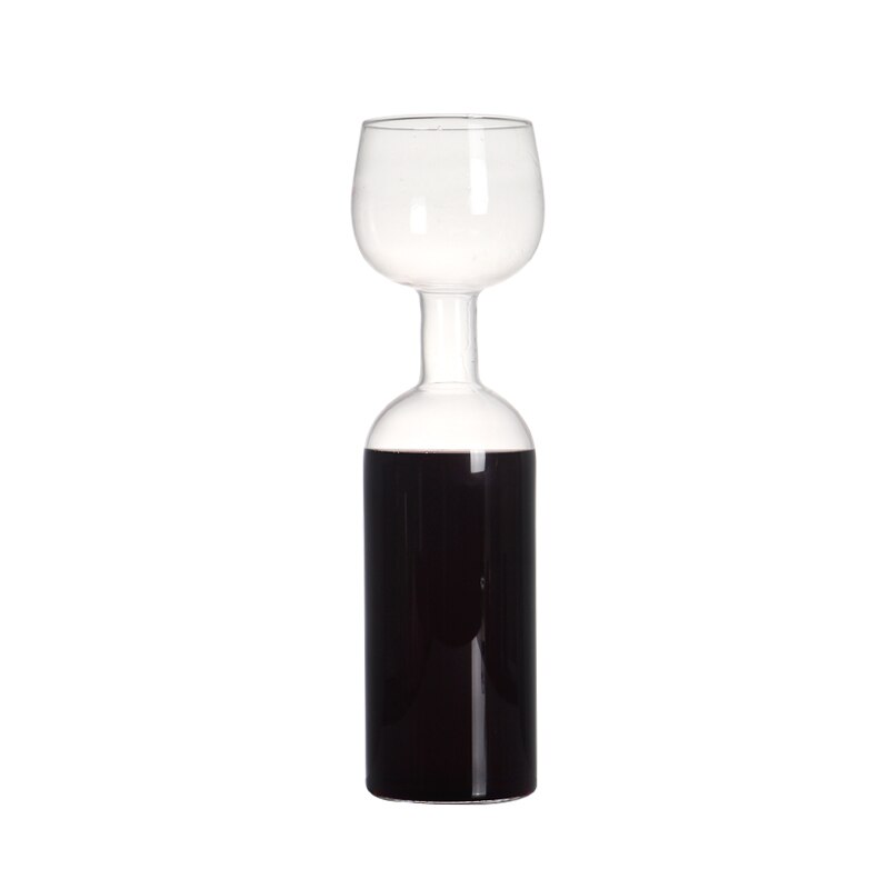 25.5ounce Handmade Blown Wine Glass Bottle Heat Resistant Borsolicate Wine Glass Decanter for 750ml