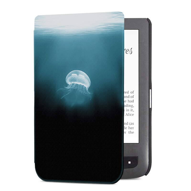 case for Pocketbook Touch Lux 3/PocketBook Basic 3 eReader Lightweight ultrathin shell cover for pocketbook 626/624: Jellyfish