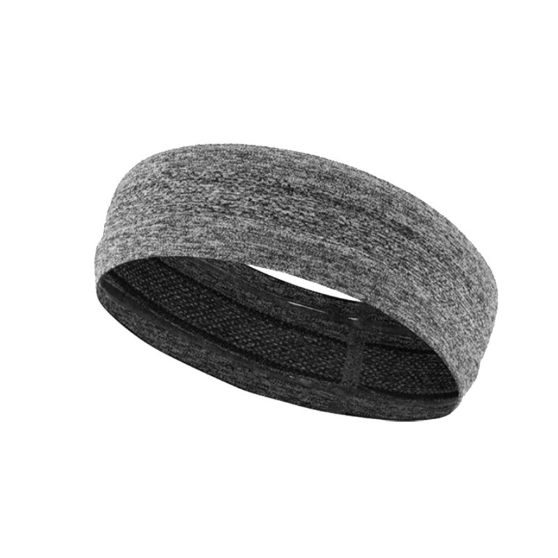 Stirnband, sportschal, fitnessgerät, yoga-haarband, jogging-schweißband, rutschfestes silikon-antitranspirant: Dunkelgrau