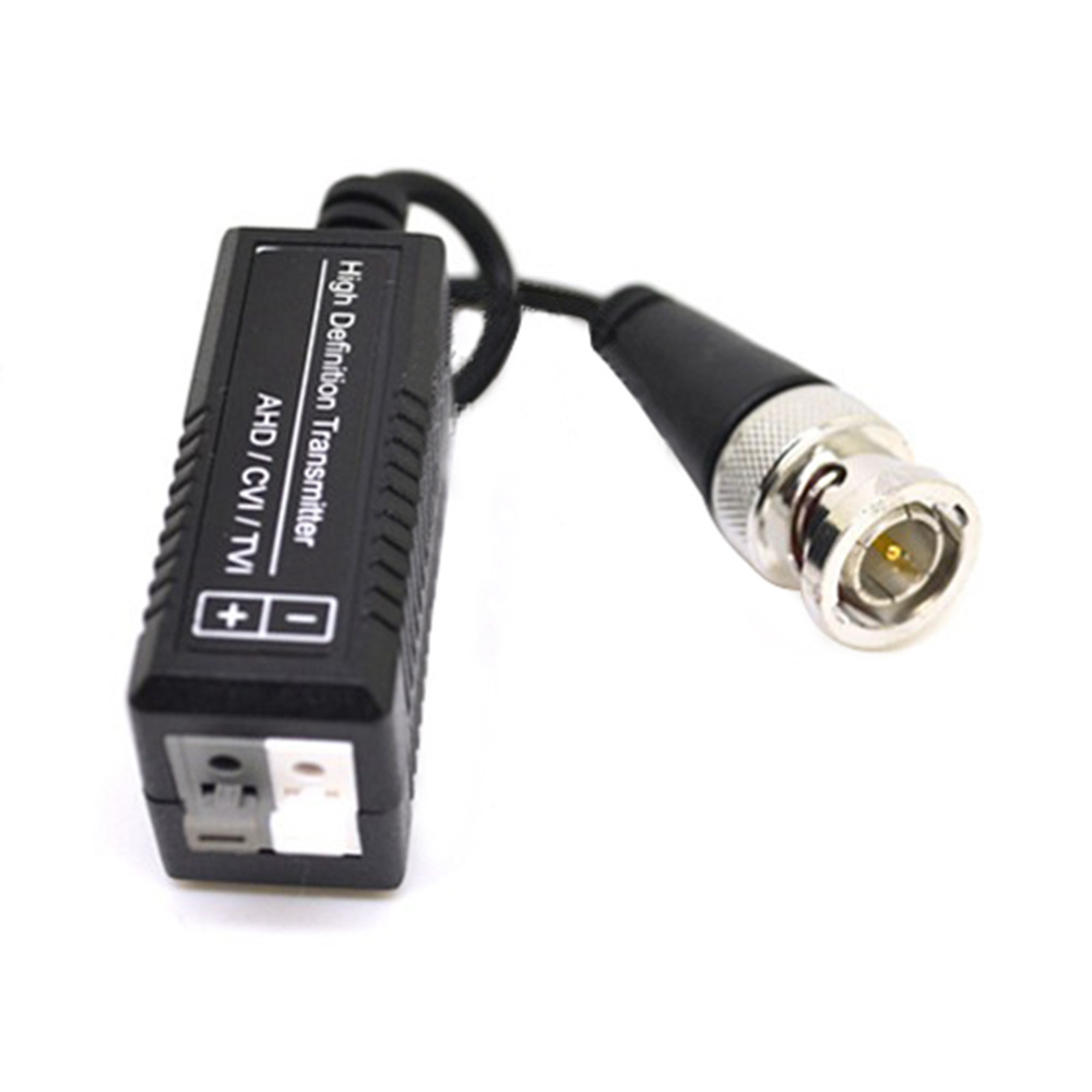 Hd cctv via twisted pair adapter 720p hd cvi / tvi / ahd passiv video balun mand bnc til utp cat 5/5e/6 netværk kamera