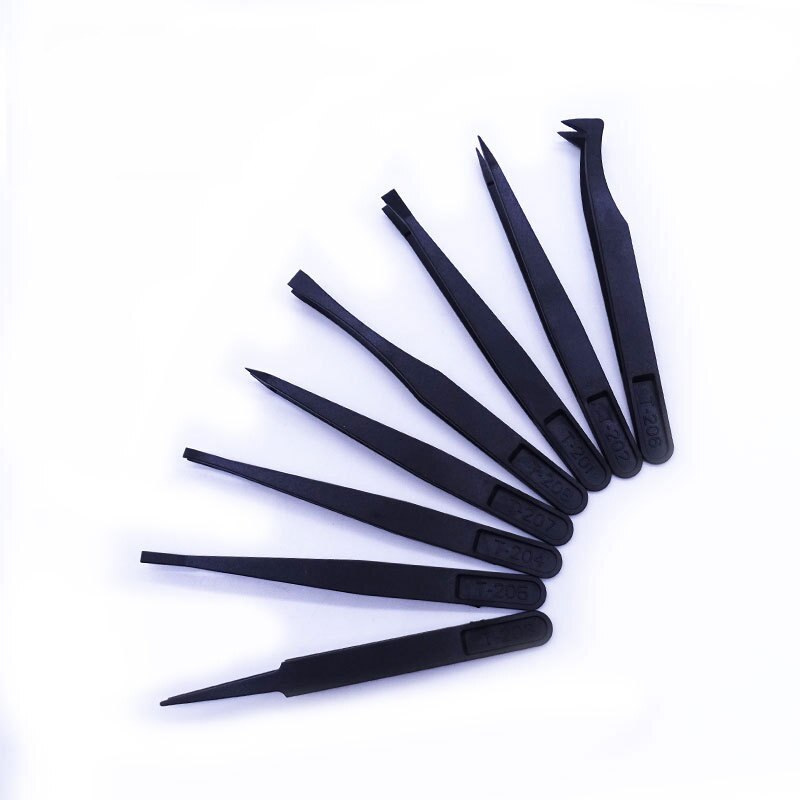 4/8 Stks/set Epoxyhars Sieraden Gereedschap Set Pincet Anti-Statische Plastic Precisie Diy Maken Voor Epoxyhars mold Sieraden Maken: SET1-8pcs