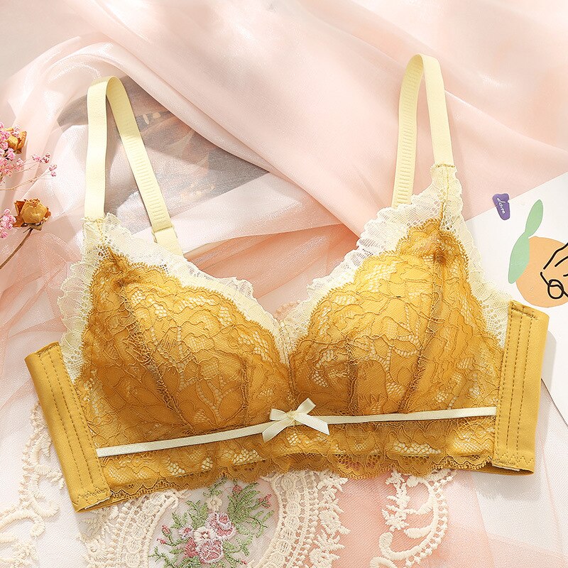 Soutien-gorge léger pour filles, tasse légère, ne vide pas, sous-vêtements à lait, sans jantes, 165 # ~