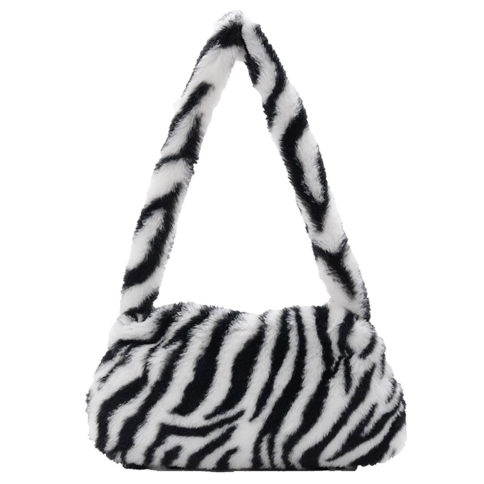 Pelzigen Schulter Tasche Damen Leopard Tragbare Unterarm Tasche Wilden Umhängetasche Kupplung Handtasche Handtasche Weibliche Bote Tasche # BL2