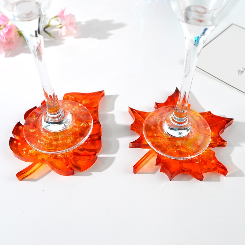 Maple leaf Silicone Mold Resin Mold Make Your Own Coaster Crystal Coaster Mold nature Home Decoration Craft Resin Art Supplies