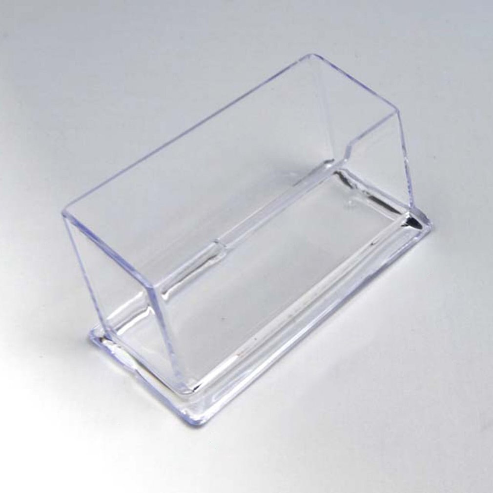 Portable Clear Business Card Holder Display Stand Desk Desktop Countertop Business Card Holder Desk Shelf Box