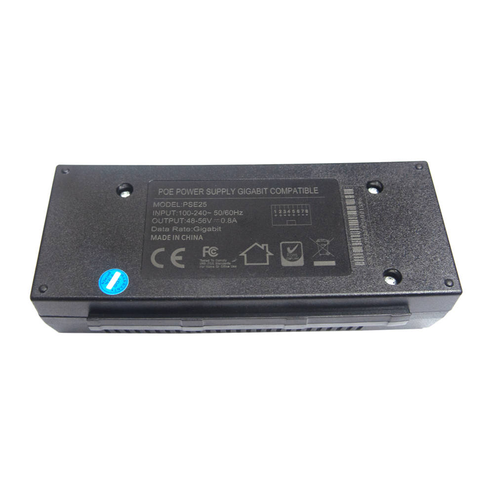 Standard Gigabite 40W POE Power Supply Adapter POE Injector Supports IEEE802.3af/at Standard DC48V 0.8A Output For IP PTZ Camera